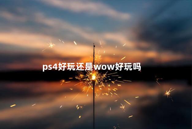 ps4好玩还是wow好玩吗