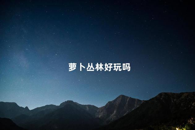 萝卜丛林好玩吗