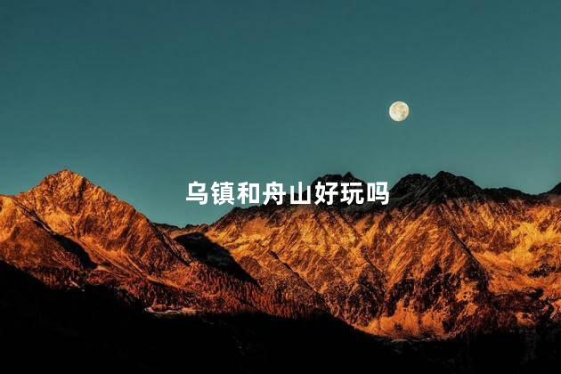 乌镇和舟山好玩吗