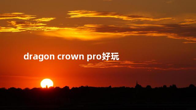 dragon crown pro好玩吗