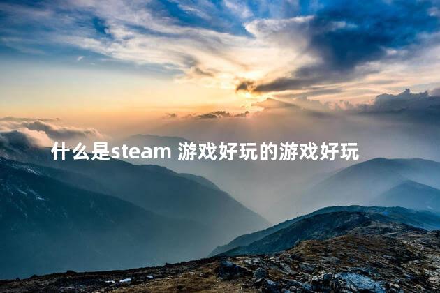 什么是steam 游戏好玩的游戏好玩吗