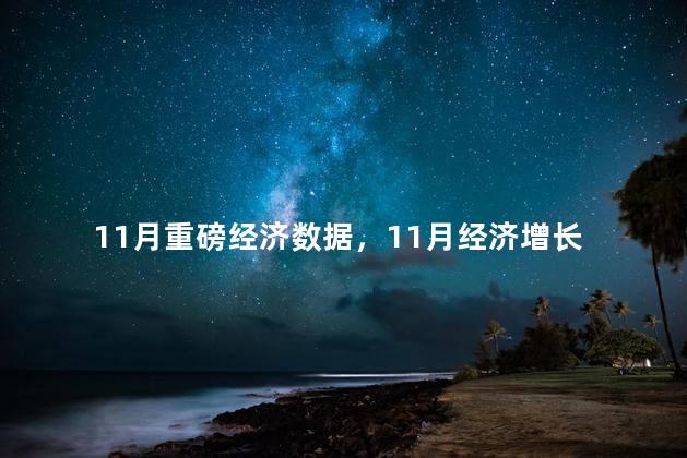 11月重磅经济数据，11月经济增长