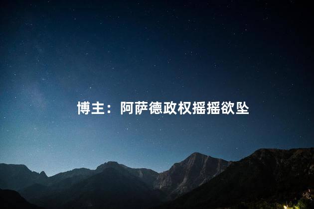 博主：阿萨德政权摇摇欲坠