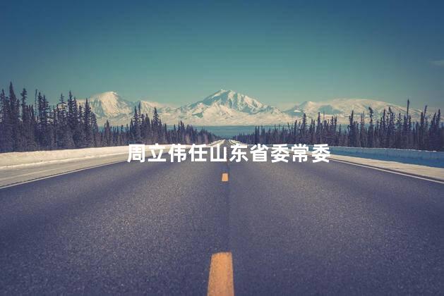 周立伟任山东省委常委