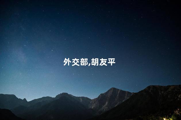 外交部：对胡友平表示哀悼