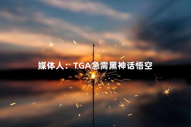 媒体人：TGA急需黑神话悟空