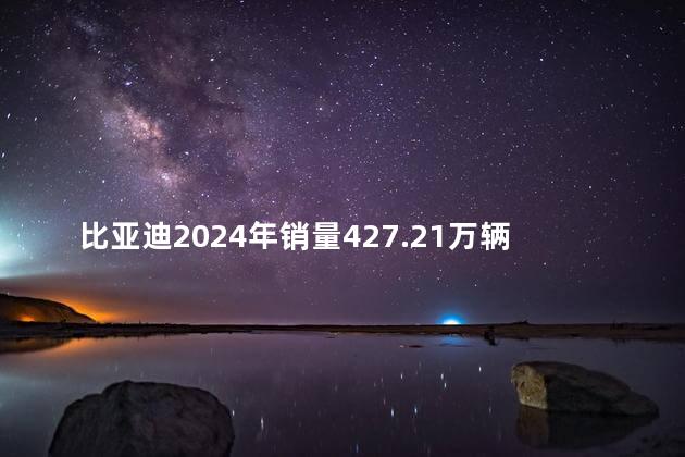 比亚迪2024年销量427.21万辆