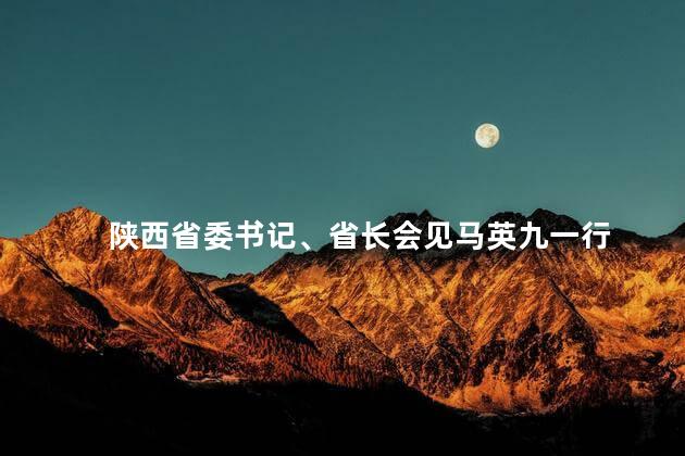 陕西省委书记、省长会见马英九一行